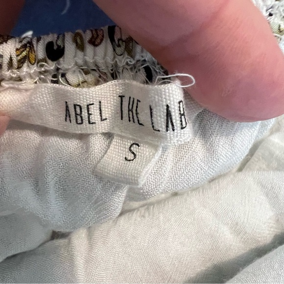 Abel the Label Anthropologie Paisley Floral Tiered Halter Mini Dress size Small - Picture 8 of 12